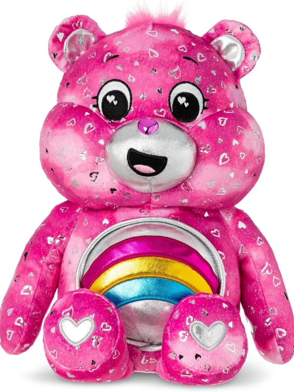 New in Box Care Bears Pink Cheer Bear Collector's Limited Edition Glows